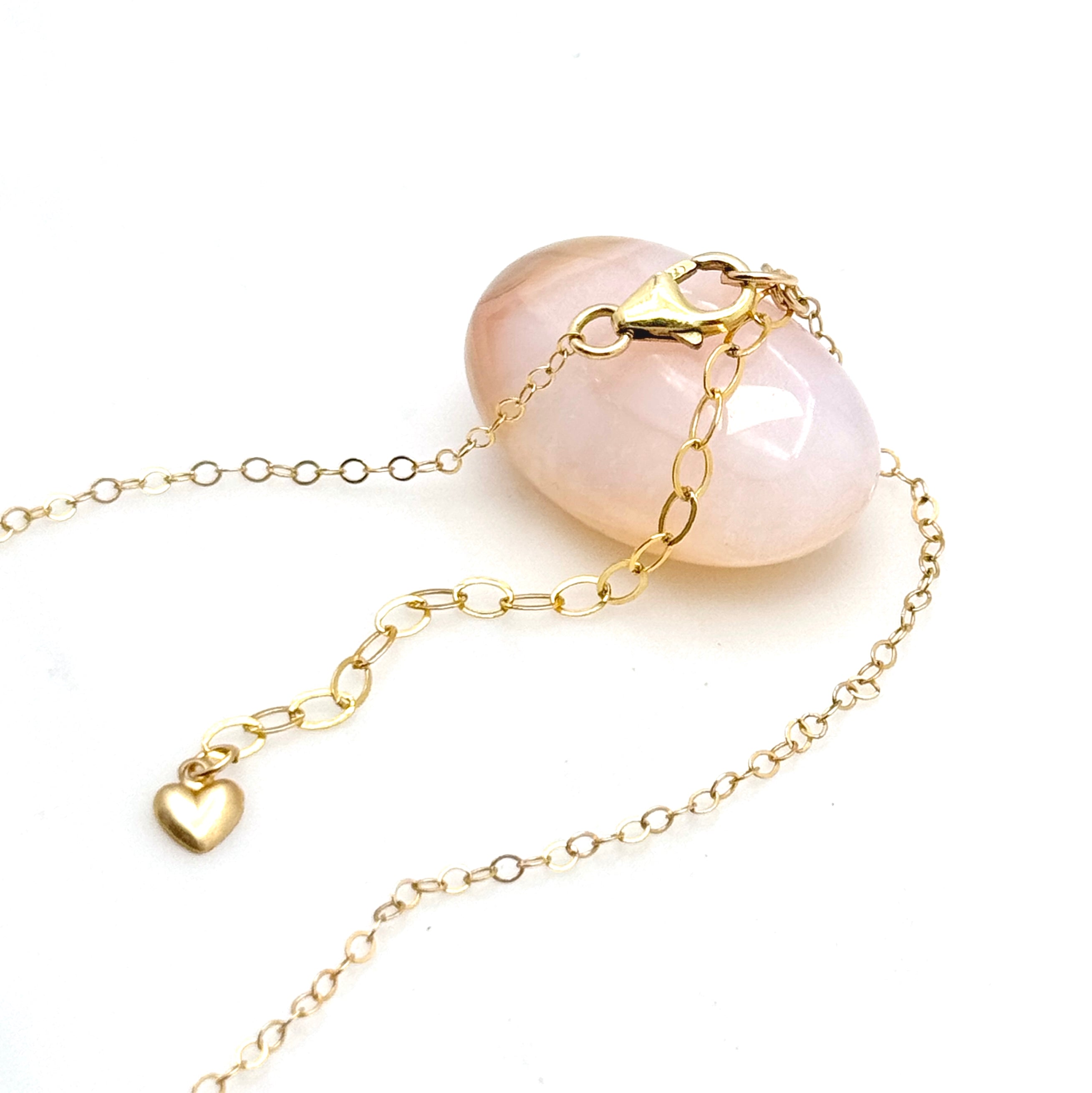 Gold-Filled CZ Heart Charm Necklace