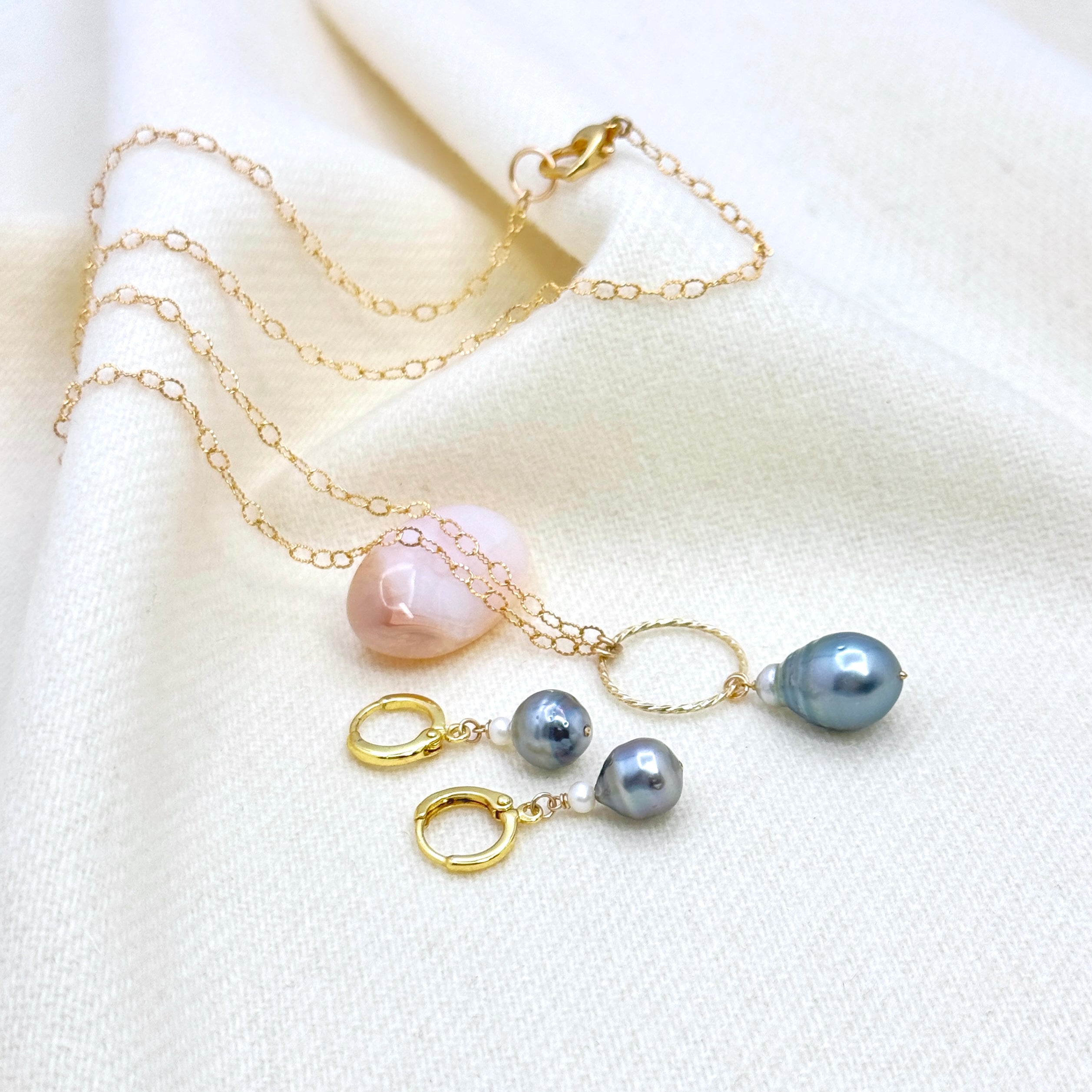 Large Tahitian Pearl Drop Necklace