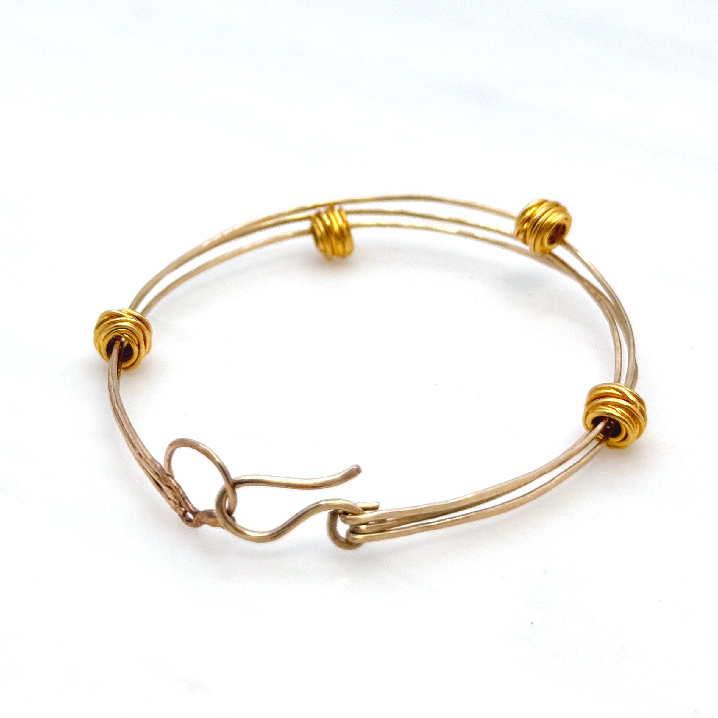 Gold-Filled Kinetic Vermeil Bead Bangle