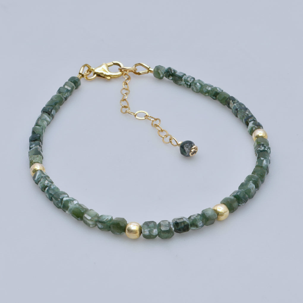 Seraphinite Gold-Filled Adjustable Bracelet
