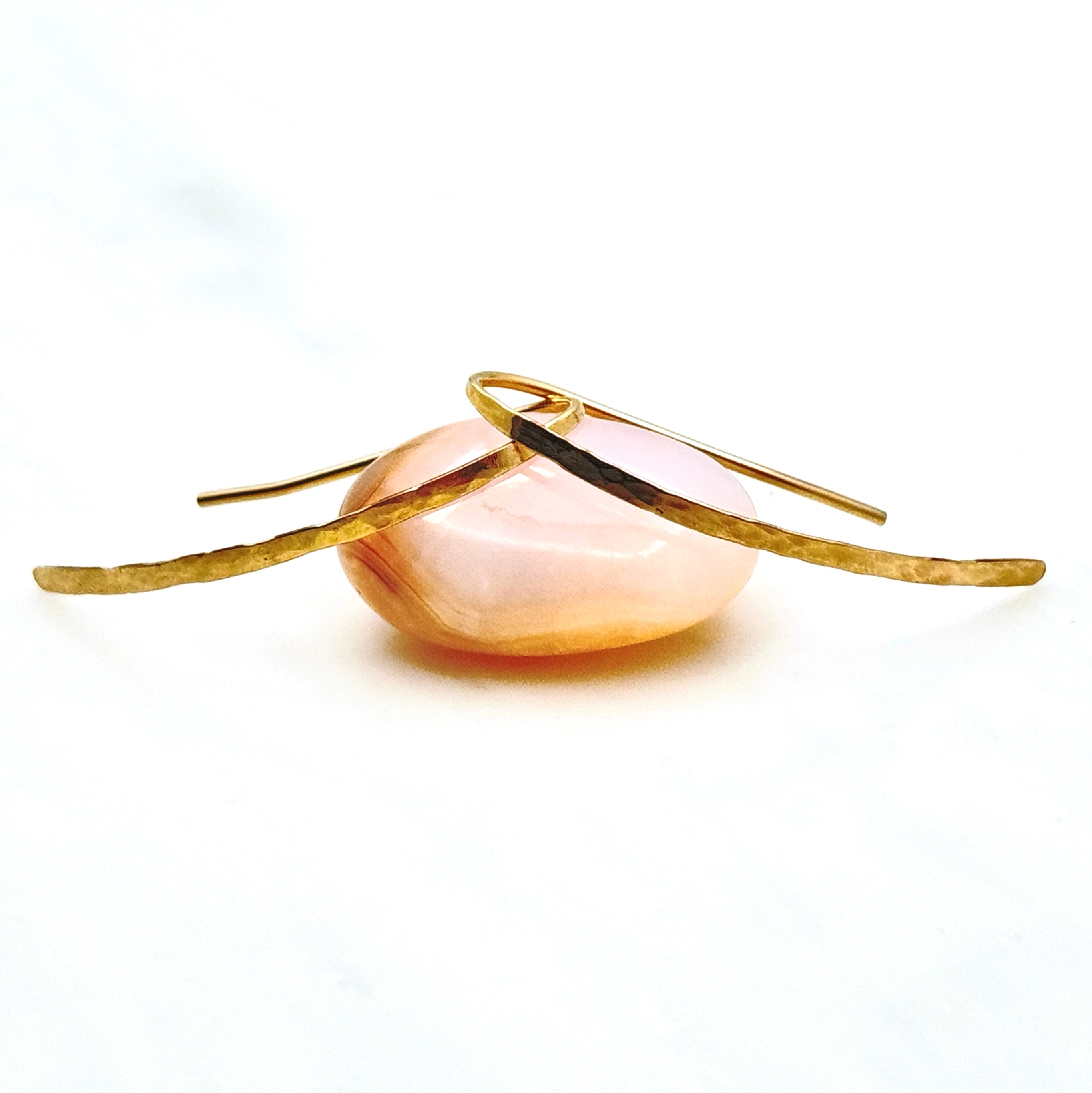Hammered Gold-Filled Blade Earrings