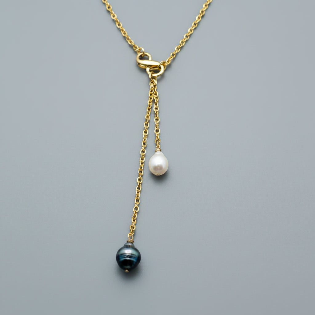 Tahitian & Freshwater Pearl Y-Style Necklace
