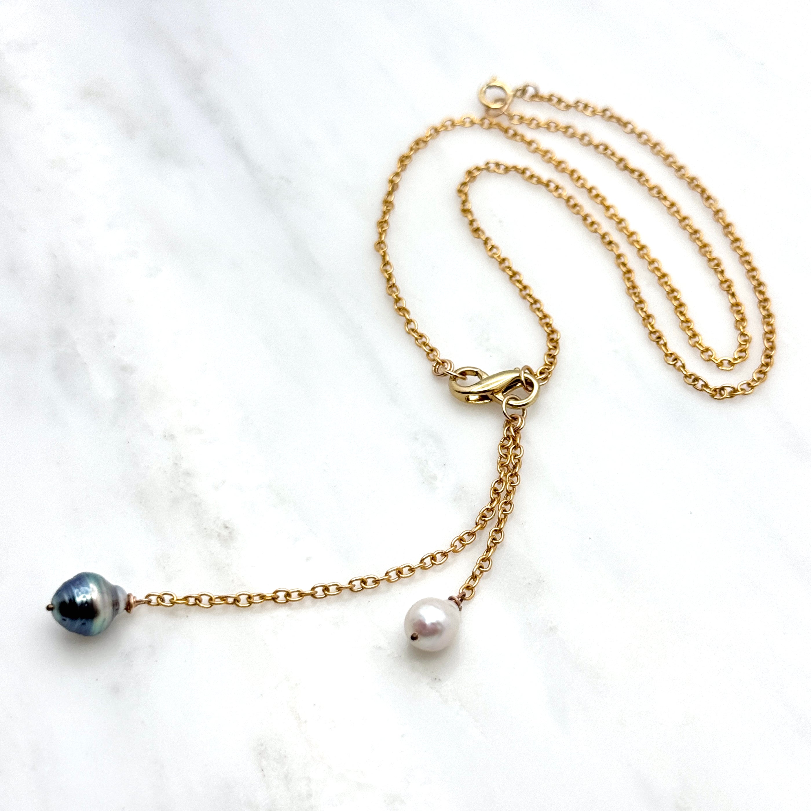 Tahitian & Freshwater Pearl Y-Style Necklace
