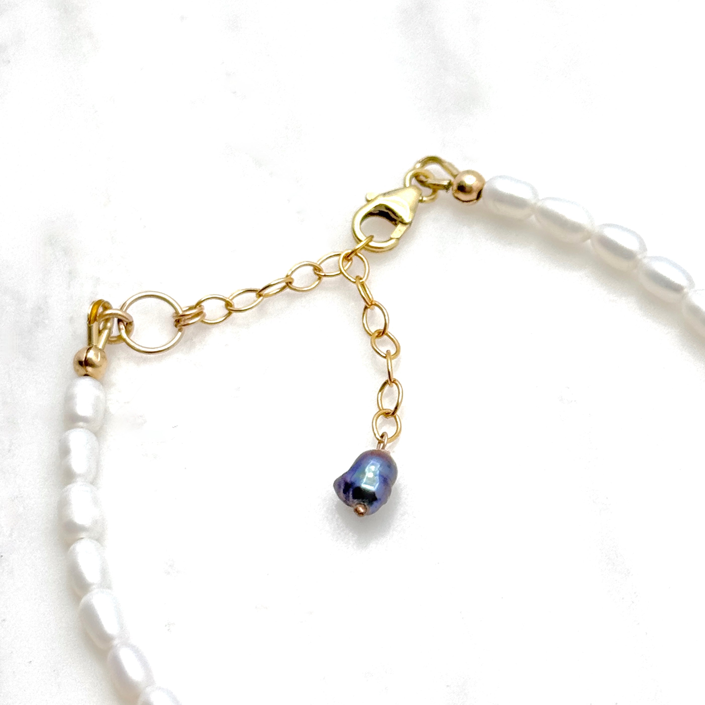 Tahitian & White Freshwater Pearl Bracelet