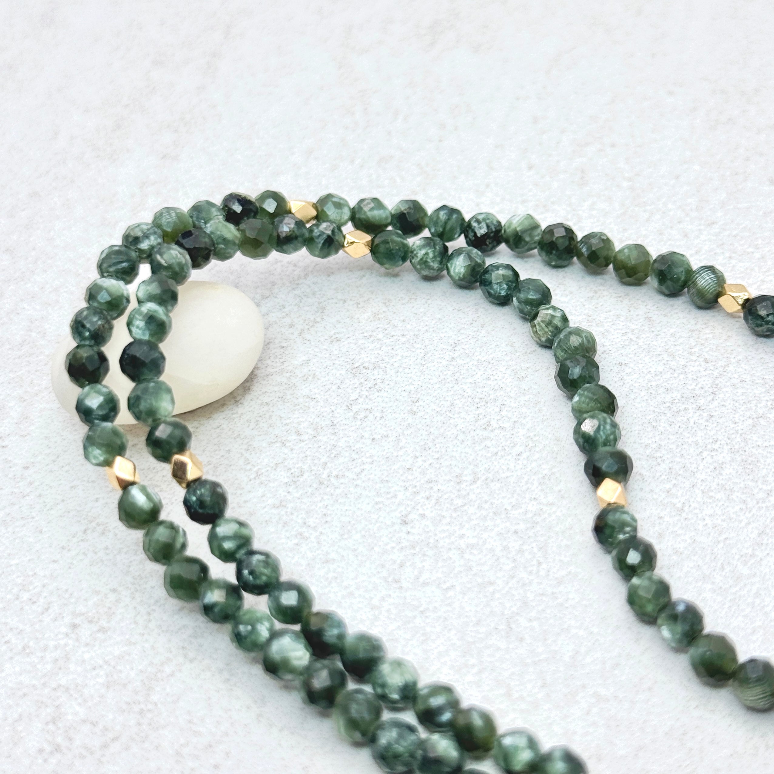 Seraphinite & Kambaba Jasper Toggle Necklace