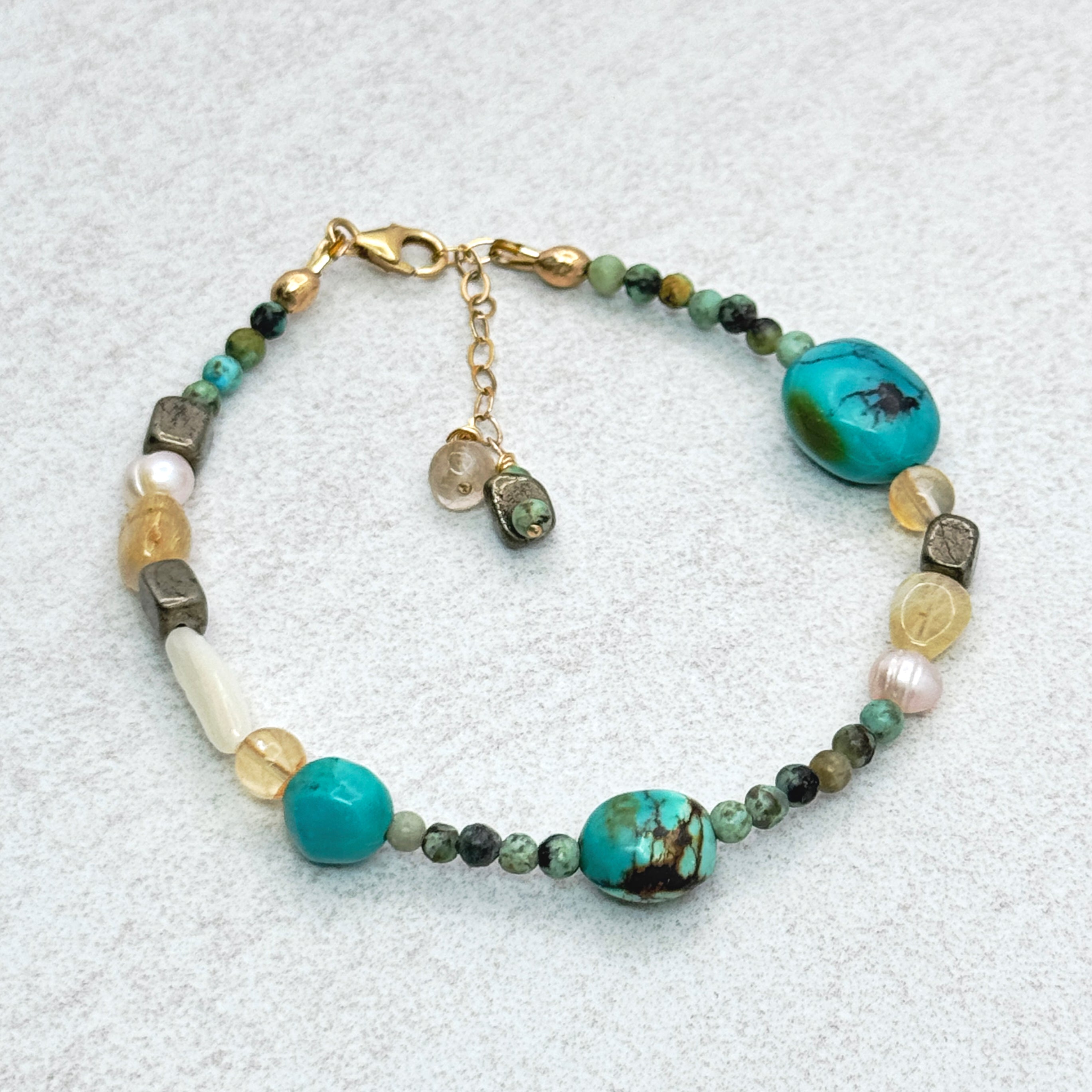 Boho Earthy Mixed Stone Bracelet
