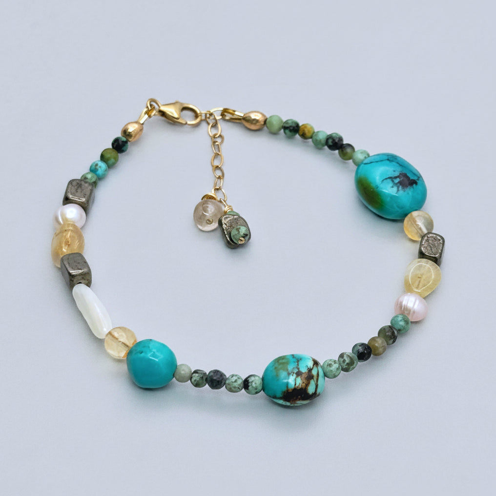 Boho Earthy Mixed Stone Bracelet