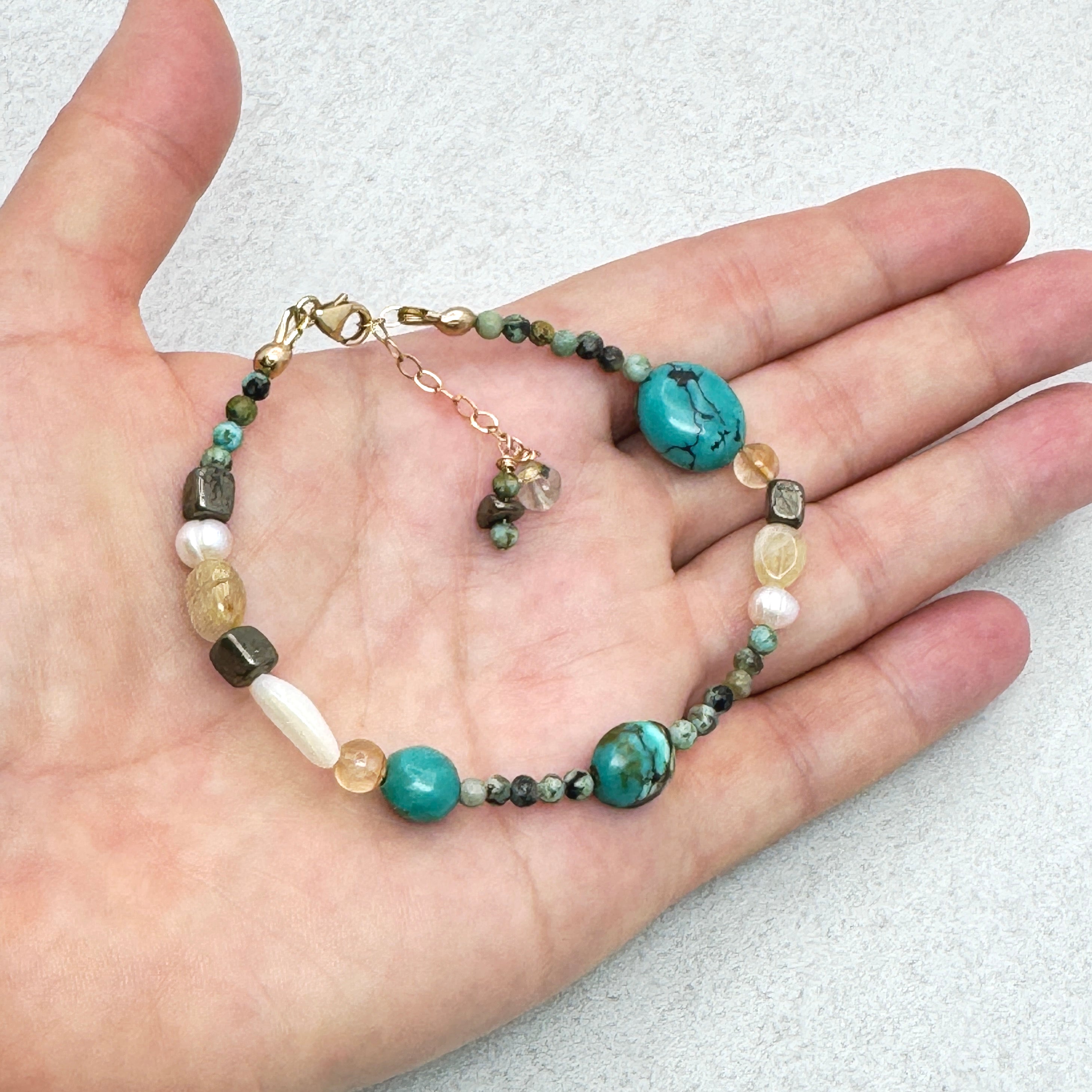 Boho Earthy Mixed Stone Bracelet